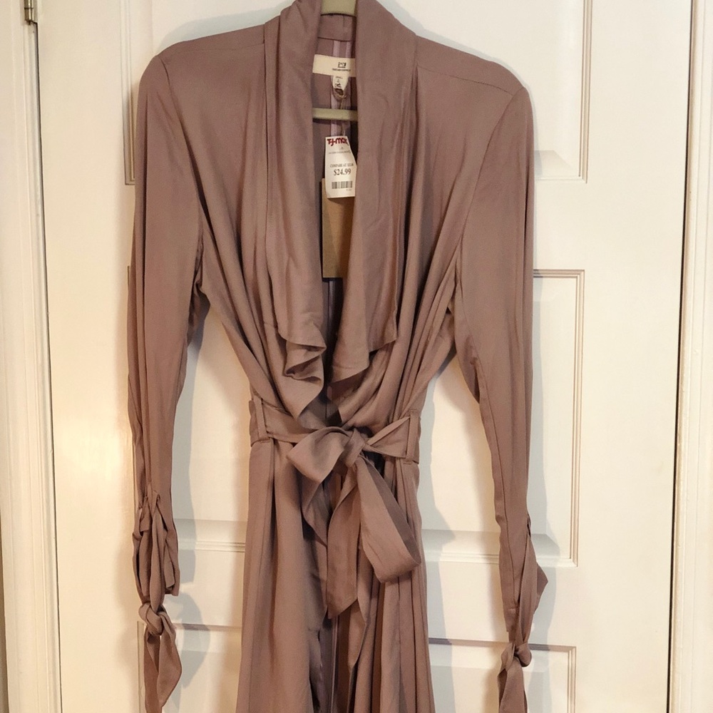 Dark Pink Blush Trench Coat